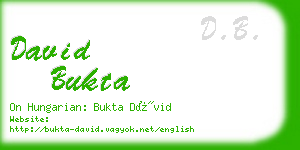 david bukta business card